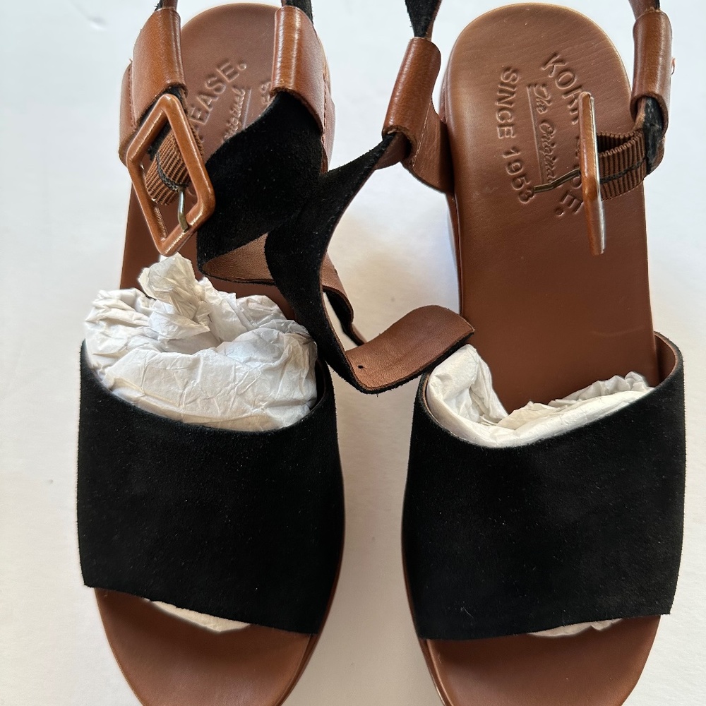 Brand New Kork-Ease Keirn Suede Leather Platform Wedge Cushioned Sandal Size 6